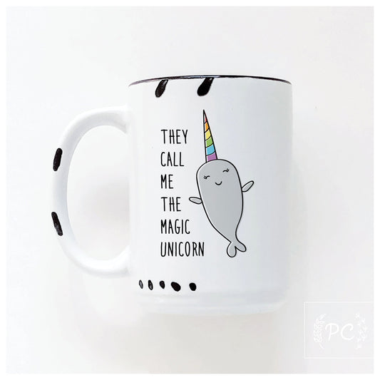 narwal | ceramic mug | sweary | funny