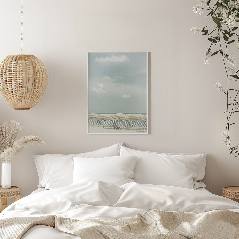 Wall art Vintage beach scene