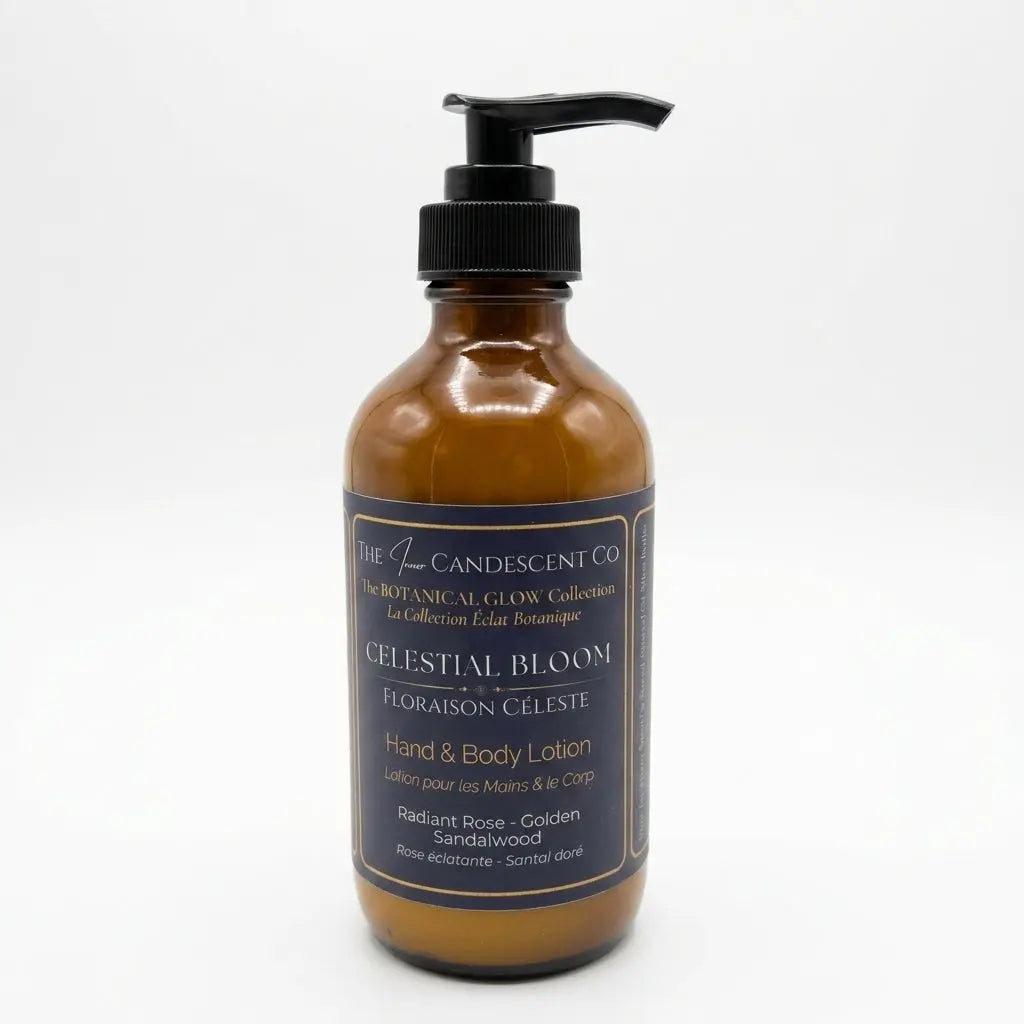 CELESTIAL BLOOM | Rose, Amber & Sandalwood Luxury Hand & Body Lotion