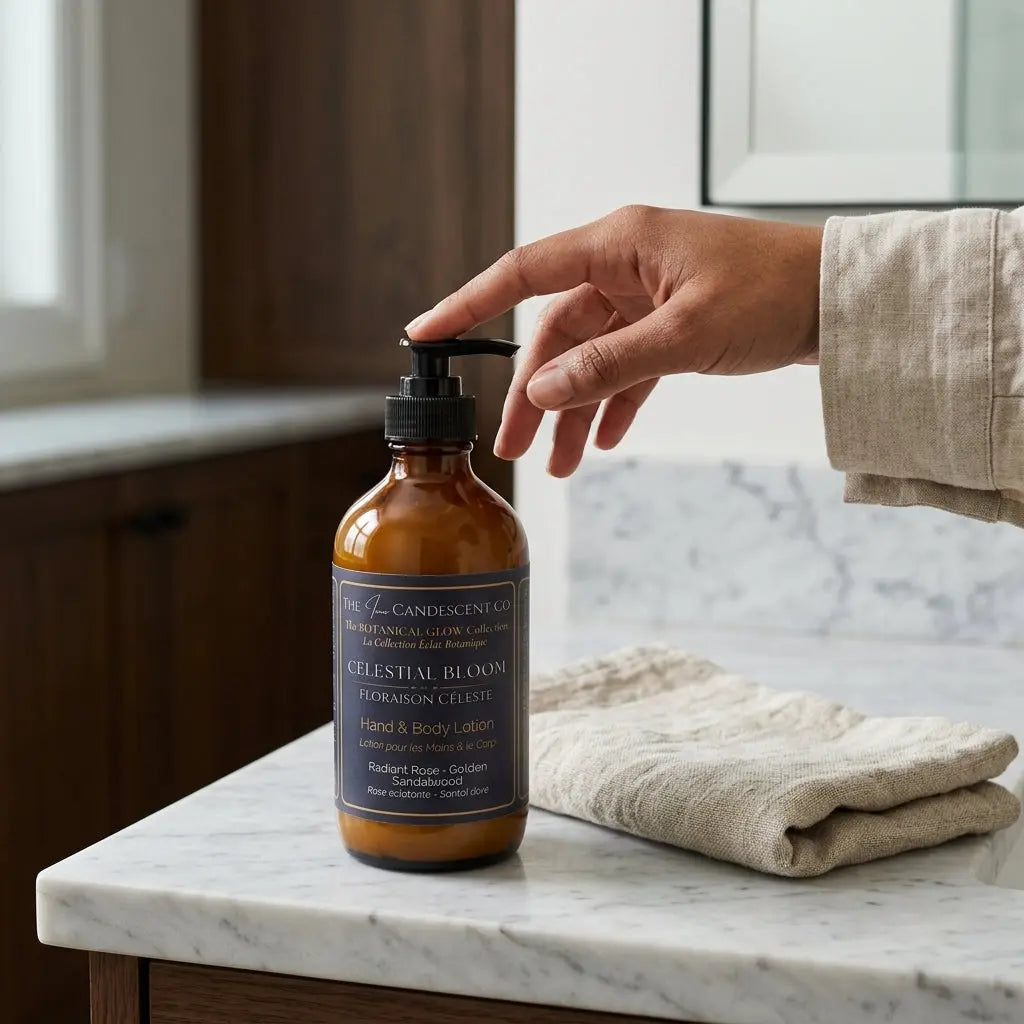 CELESTIAL BLOOM | Rose, Amber & Sandalwood Luxury Hand & Body Lotion