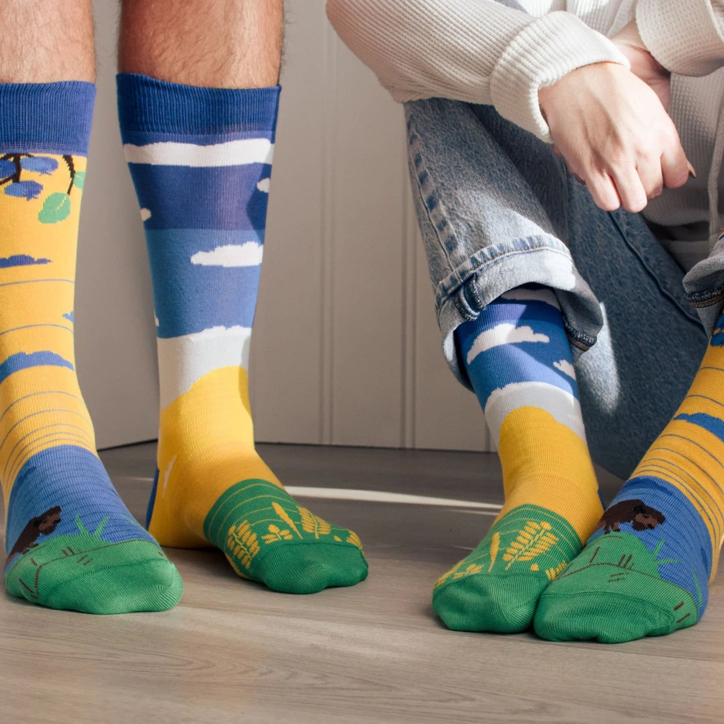 Friday Sock Co Men's Prairie Canadian Landscape Socks