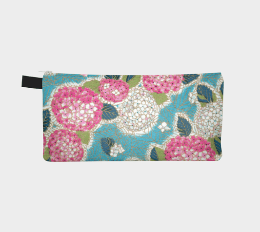 Zippered Cotton Canvas Pencil Case | Spring Blossom