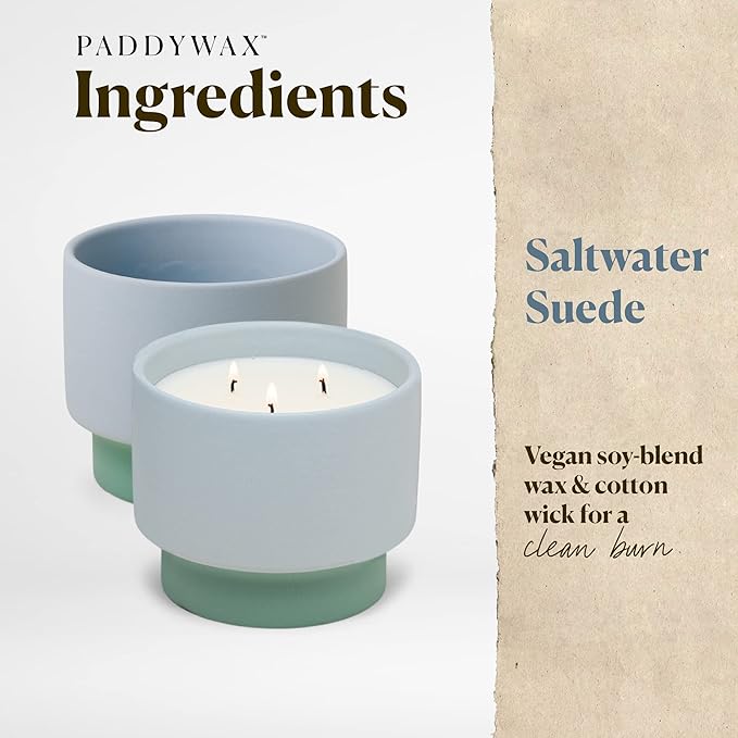 Color Block 16 oz Candle - Saltwater Suede