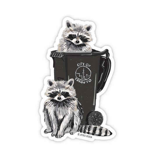 Toronto Trash Raccoon Vinyl Magnet