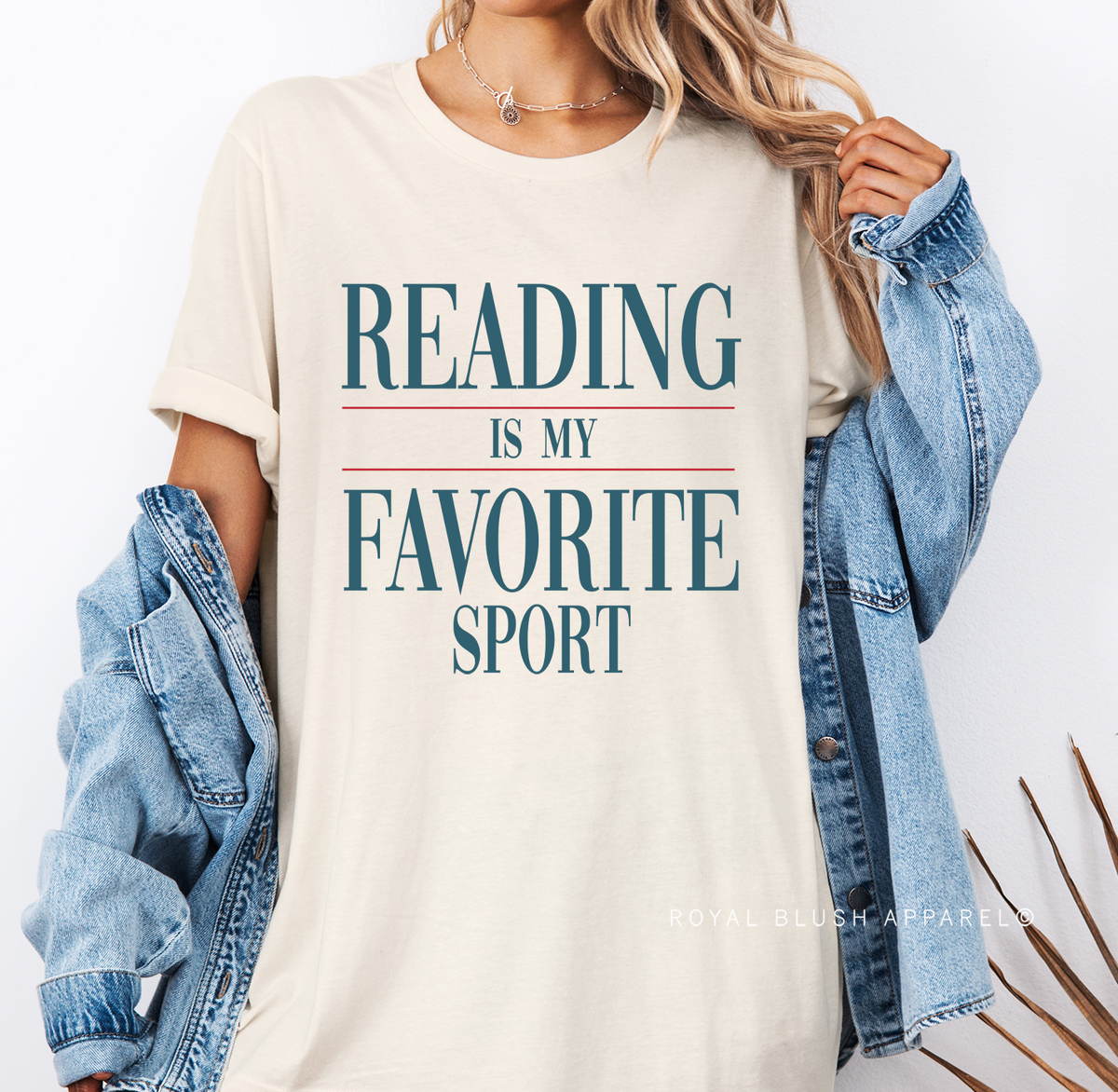 Reading Is My Favorite Sport Graphic T-Shirt