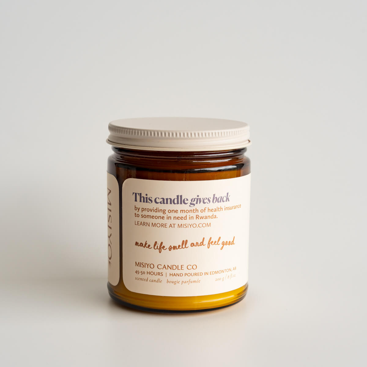 Rosewood + Amethyst Candle