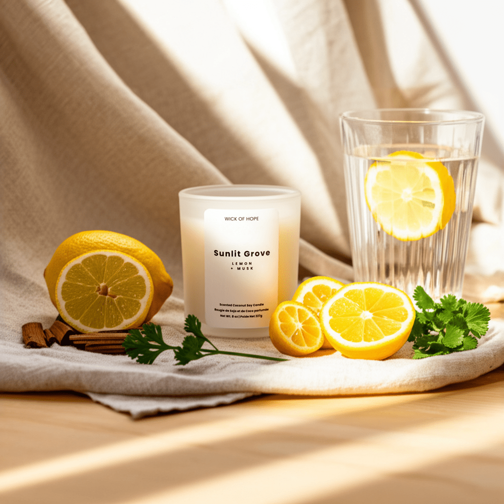Sunlit Grove Candle | Lemon + Musk