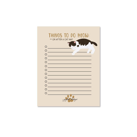 Things To Do Meow Notepad