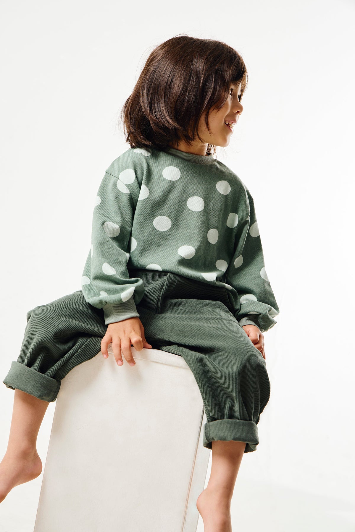 Grow with me Corduroy Pants | Green