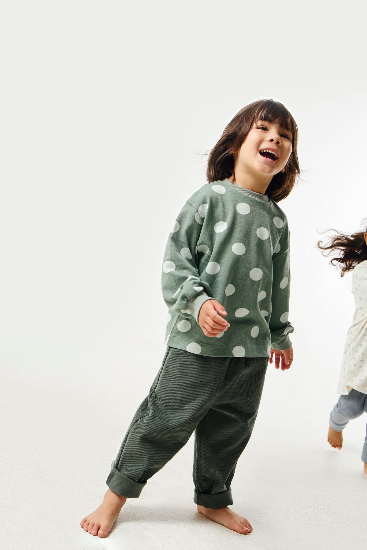 Grow With Me Shirt | Sage Green Dots